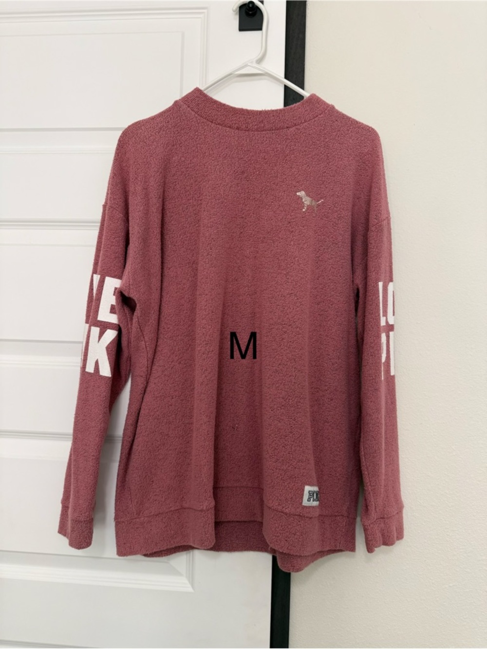 PINK Victoria's Secret Dusty Rose Cozy Crewneck Sweatshirt